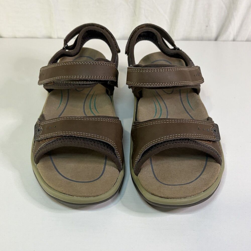 Orthofeet Malibu Womens Size 8EE Brown Leather Beach Walking Outdoor Sandals